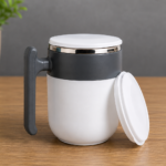 Stainless Steel Dual Tone Coffee Mug with Lid (Copy) (Copy)