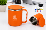 Stainless Steel Coffee Mug with Lid - Image 8