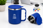 Stainless Steel Coffee Mug with Lid - Image 3
