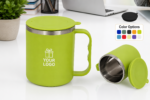 Stainless Steel Coffee Mug with Lid