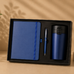Blue Notebook + Tumbler + Pen Gift Set