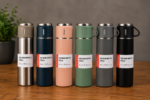 Vacuum Flask Gift Set with Cups - Image 2