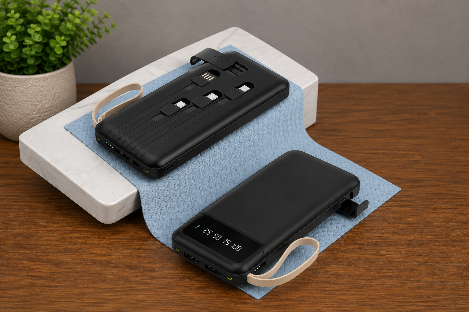 ChatGPT Image Jul 15, 2026, 05_00_15 PM 10000mAh Power Bank with Built-in Charging Cables - Image 1