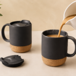 Cork Base Coffee Mug with Lid