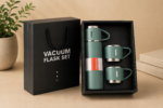 Vacuum Flask Gift Set with Cups