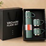 Vacuum Flask Gift Set with Cups