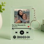 Personalized Spotify Photo Acrylic Keychain