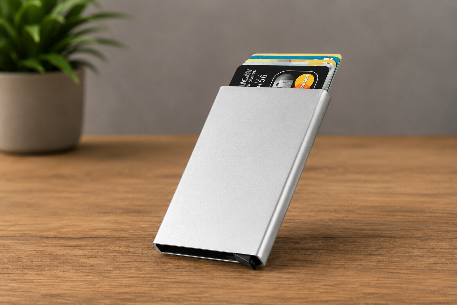 ChatGPT Image Jul 15, 2026, 08_37_04 AM Aluminium RFID Business Card Holder - Image 1