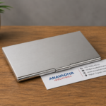 Silver Aluminium Business Card Holder