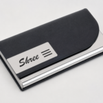 Premium Curved Metal Business Card Holder