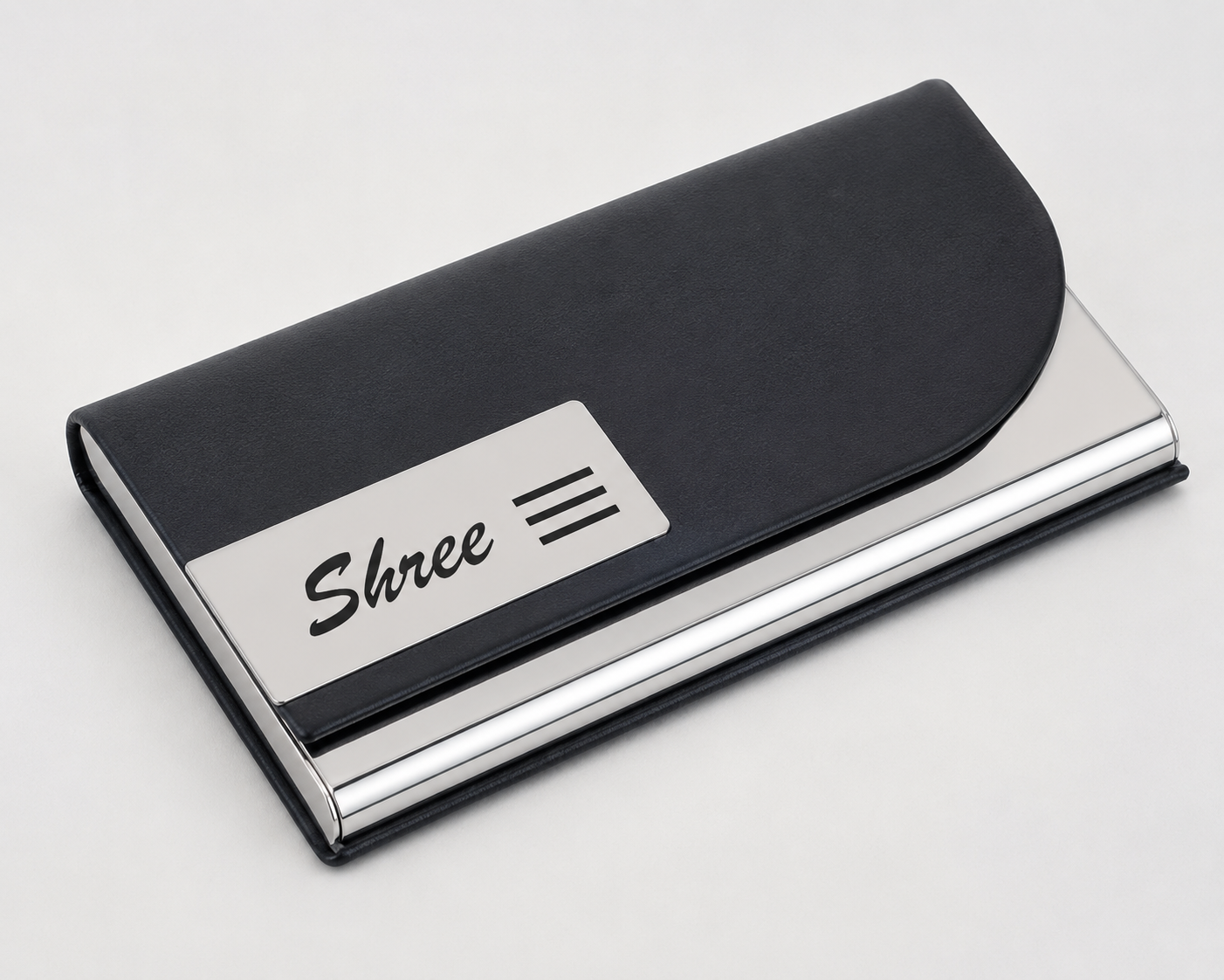 ChatGPT Image Jul 15, 2026, 08_58_12 AM Premium Curved Metal Business Card Holder - Image 1