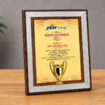 Wooden Frame With Cup Emblem - 2365