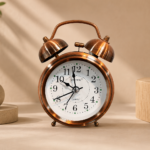 Vintage Twin Bell Alarm Clock with Night Light