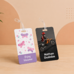 Custom PVC Luggage Tag  Round Strap