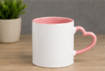 Heart Handle Ceramic Coffee Mug whitw - Image 9