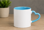 Heart Handle Ceramic Coffee Mug whitw - Image 8