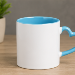 Heart Handle Ceramic Coffee Mug blue (Copy) (Copy) (Copy)