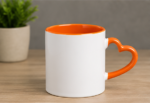 Heart Handle Ceramic Coffee Mug whitw - Image 7