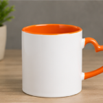 Heart Handle Ceramic Coffee Mug blue (Copy) (Copy)