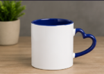 Heart Handle Ceramic Coffee Mug whitw - Image 5
