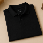 Polo Neck Cotton T-Shirt