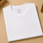 Round Neck Polyster T-Shirt White