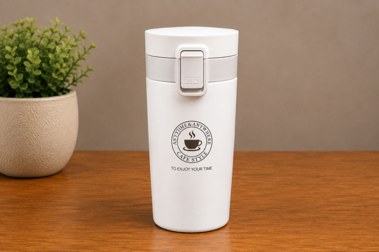 400 ML Hot & Cold Vacuum Mug with Push Button Lid 2